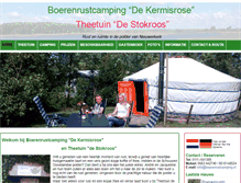 Tablet Screenshot of boerenrustcamping.nl